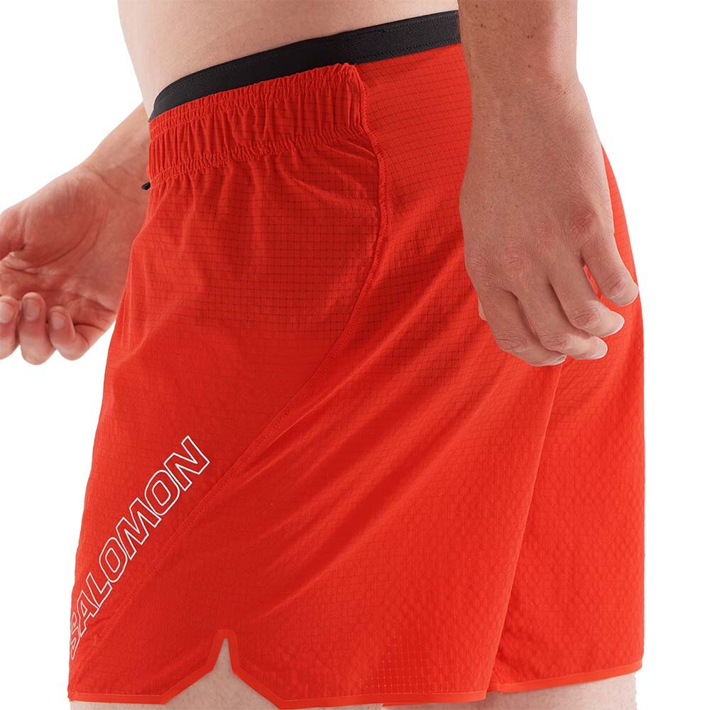 Salomon Sense Aero 5" Løpeshorts Herre Rød