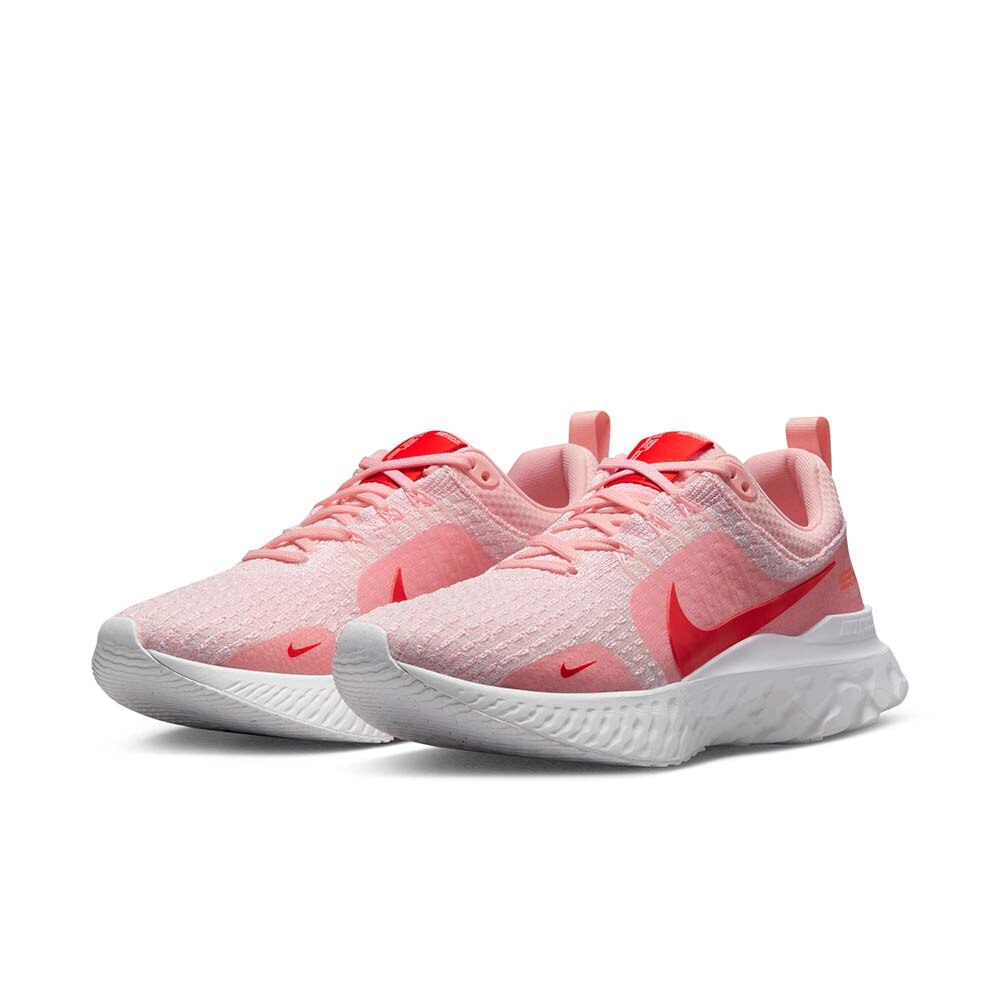 Nike React Infinity Run FlyKnit 3 Joggesko Dame Rosa/Rød