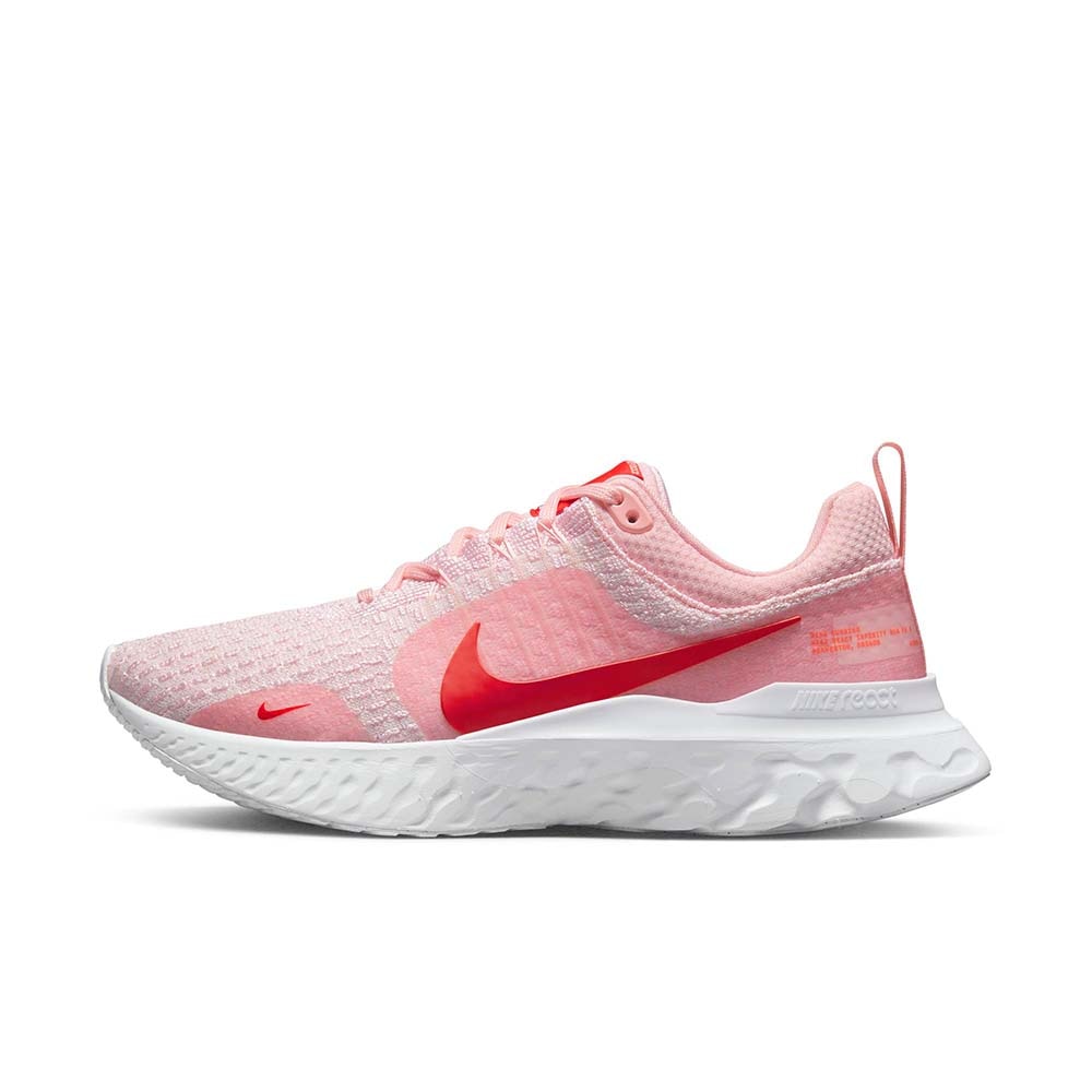 Nike React Infinity Run FlyKnit 3 Joggesko Dame Rosa/Rød