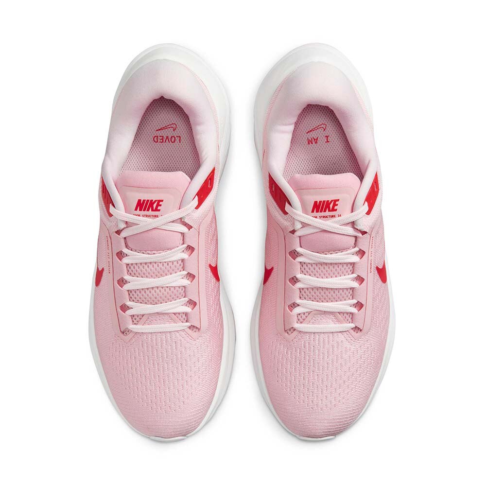 Nike Air Zoom Structure 24 Joggesko Dame Rosa/Rød