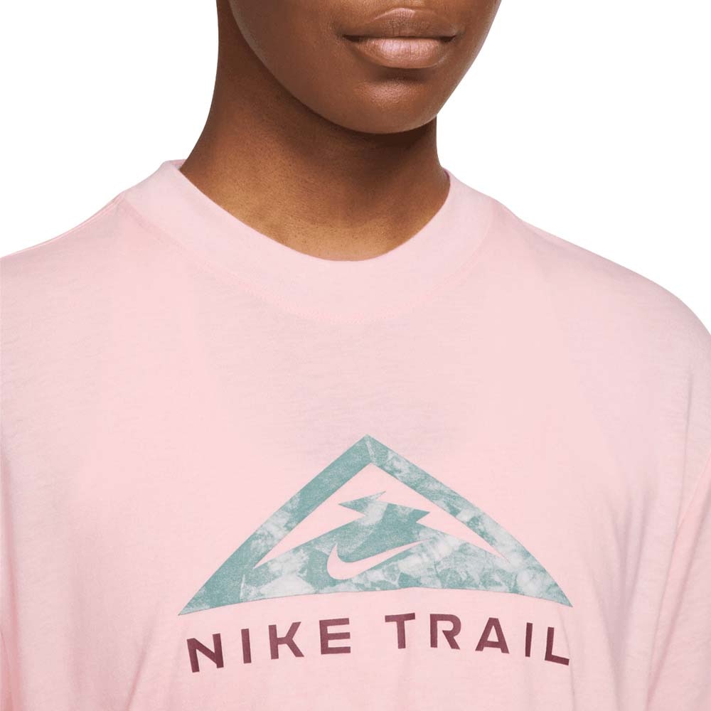Nike Dri-Fit Trail Kortermet Trøye Dame Rosa 