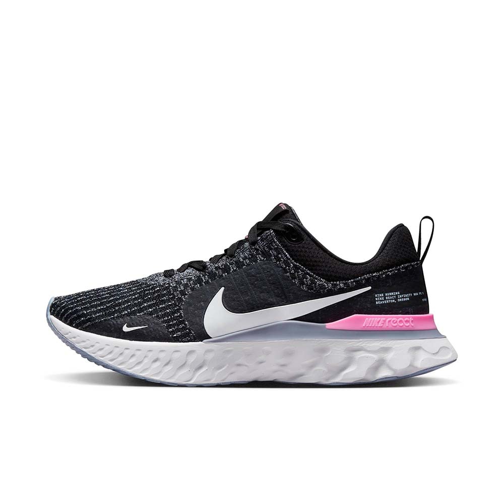 Nike React Infinity Run Flyknit 3 Joggesko Herre Sort/Rosa 