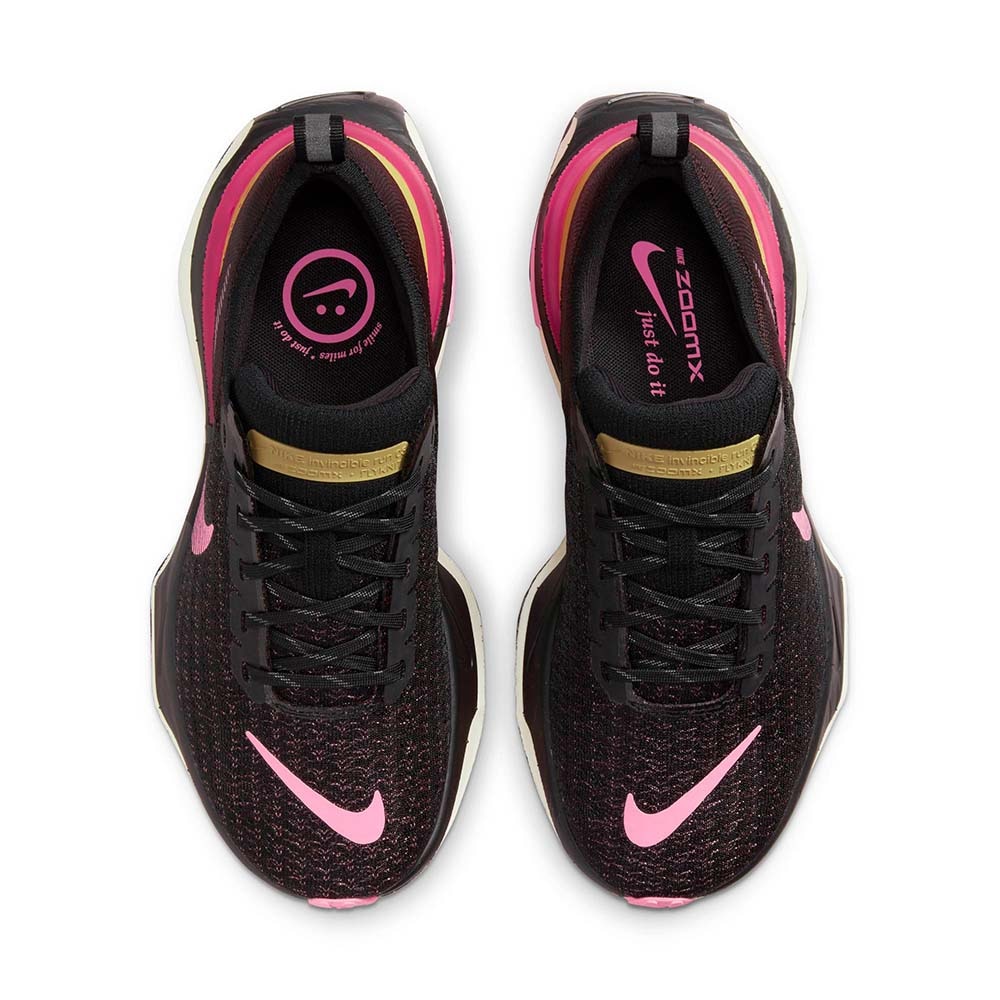 Nike ZoomX Invincible Run Flyknit 3 Joggesko Dame Burgunder/Rosa 