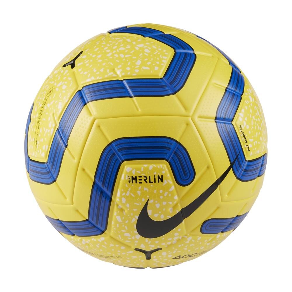 Nike Premier League Merlin Matchball Hi-Vis Fotball 19/20 Gul/Blå