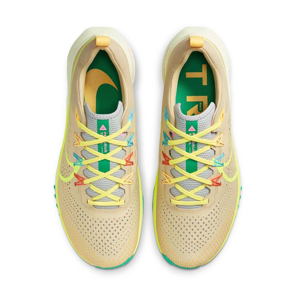 Nike React Pegasus Trail 4 Joggesko Herre Beige/Volt