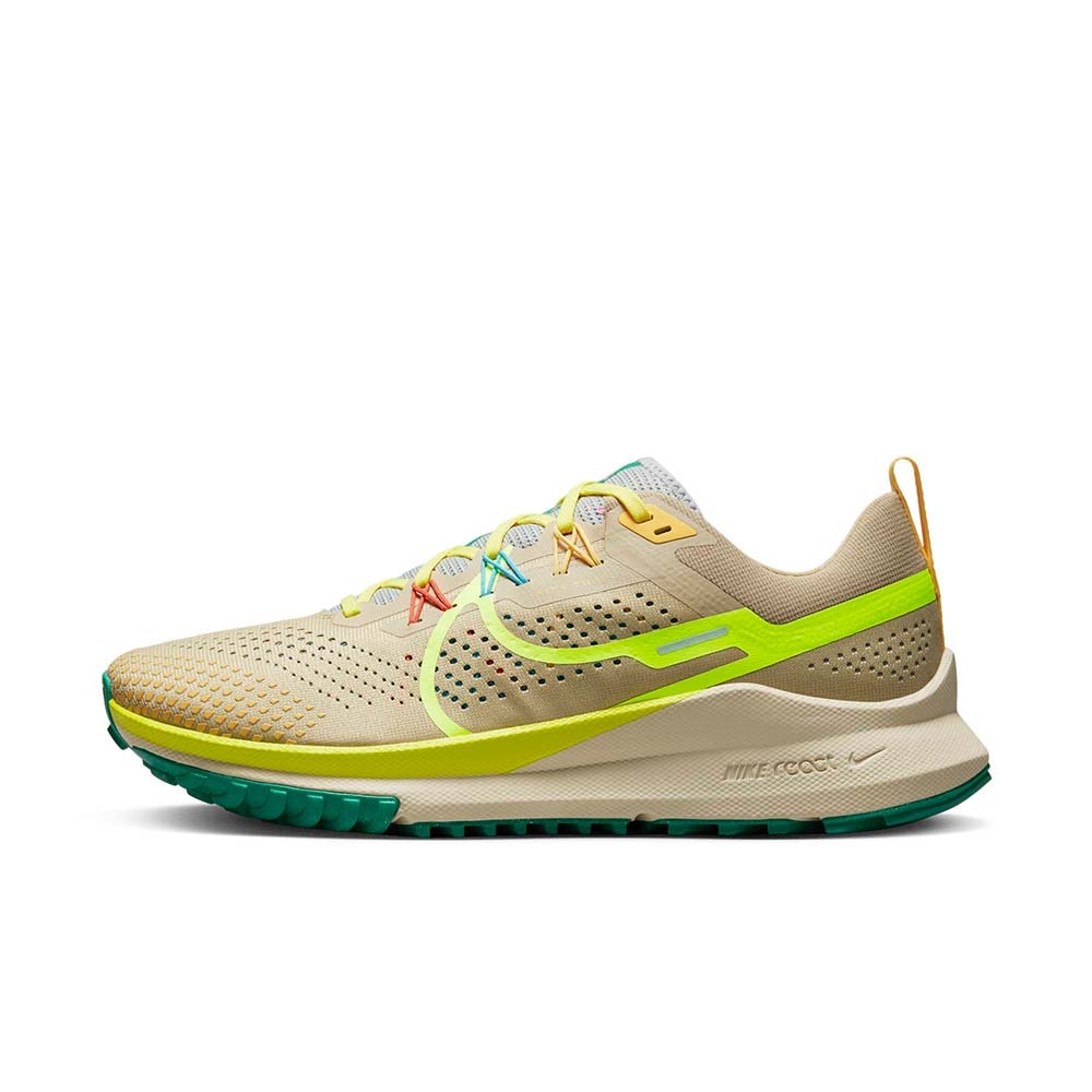 Nike React Pegasus Trail 4 Joggesko Herre Beige/Volt