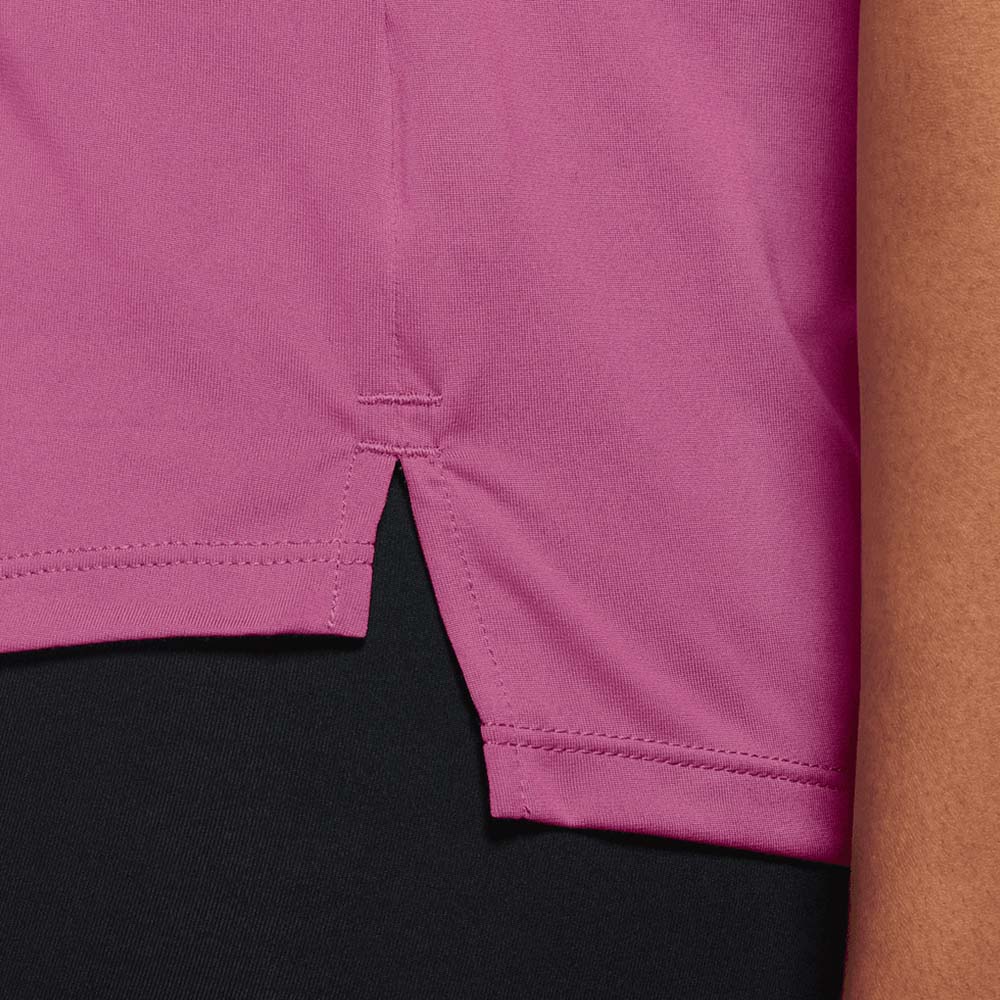 Nike One Dri-Fit Kortermet Trøye Dame Mørk Rosa 