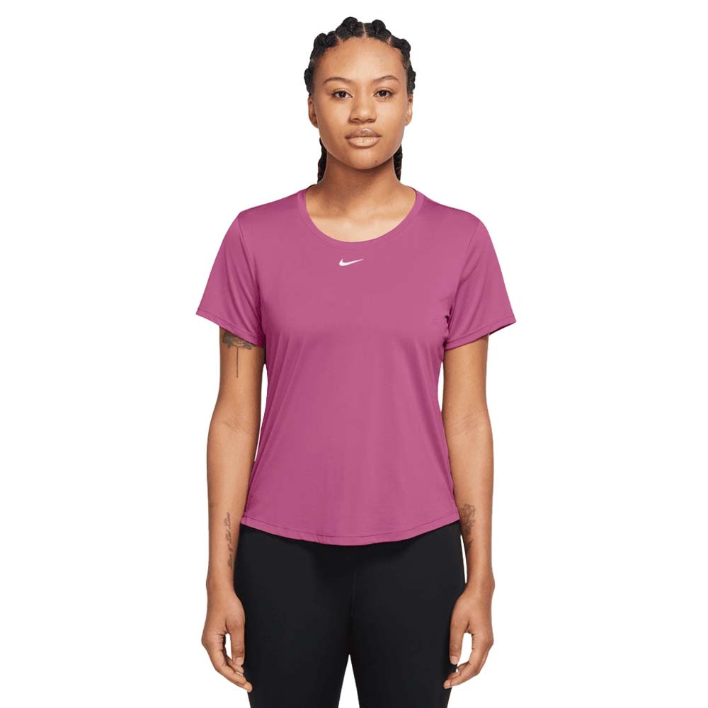 Nike One Dri-Fit Kortermet Trøye Dame Mørk Rosa 