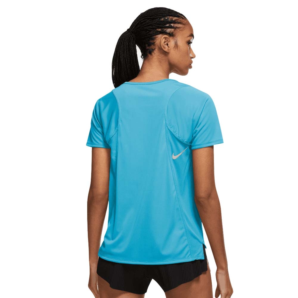 Nike Dri-Fit Race Kortermet Trøye Dame Turkis 