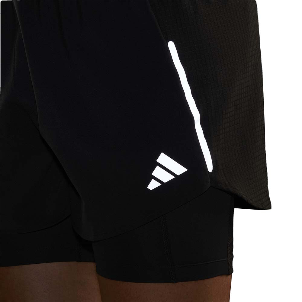 Adidas Designed For Running 2in1 Treningsshorts Herre Sort 