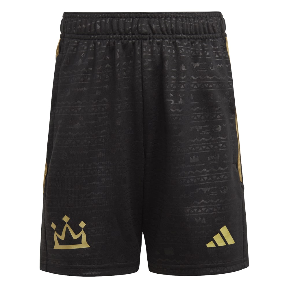 Adidas Salah Treningsshorts Barn Sort/Gull