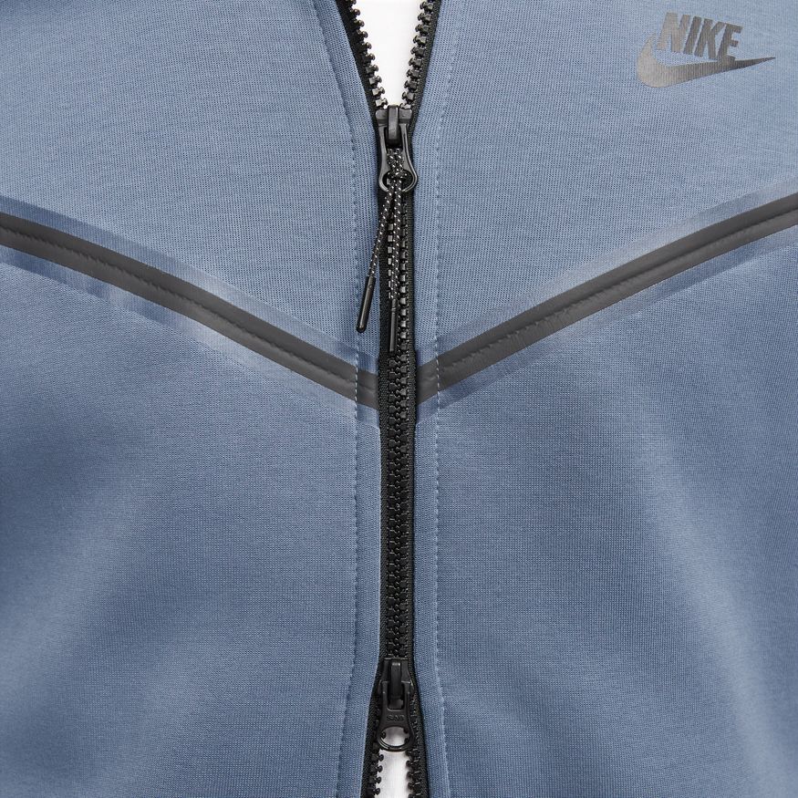 Nike Tech Fleece FullZip Hettegenser Blå/Grå