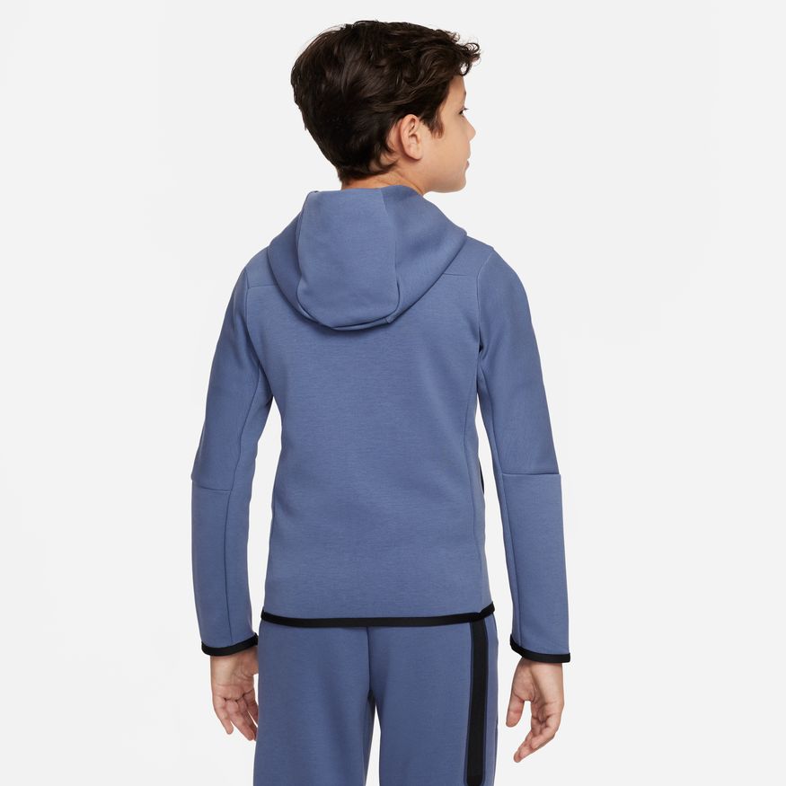 Nike Tech Fleece Hettegenser Barn Blå/Lilla