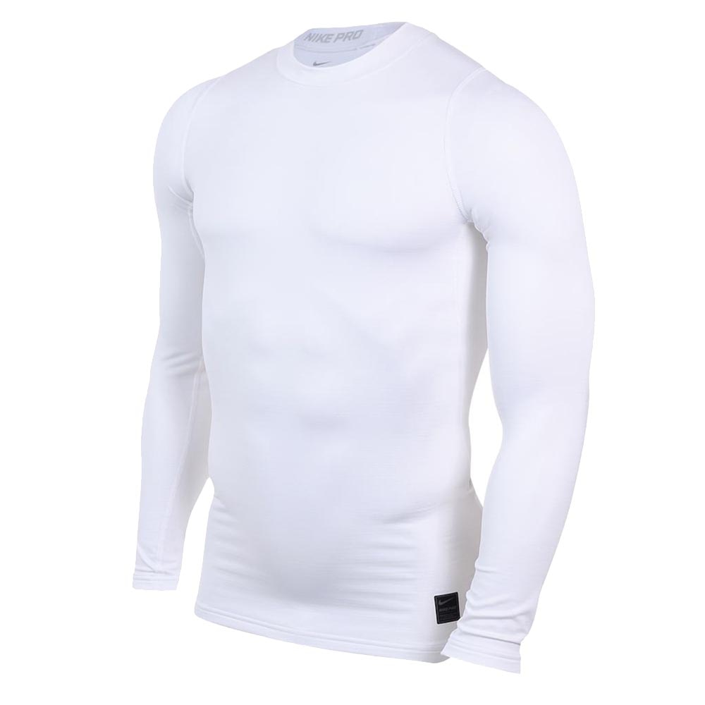 Nike Pro Warm Compression Langermet Baselayer Mock Hvit