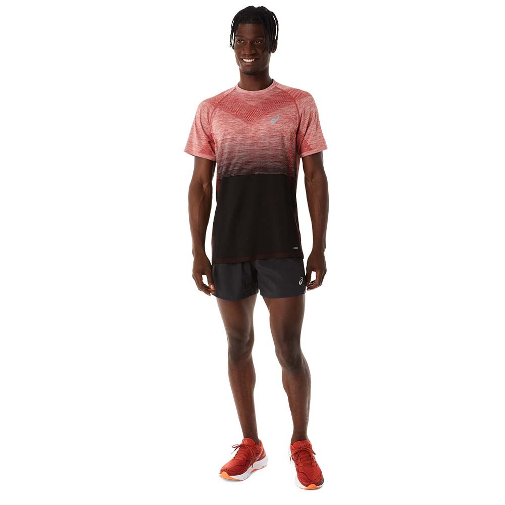 Asics Seamless Kortermet Trøye Herre Rød/Sort 