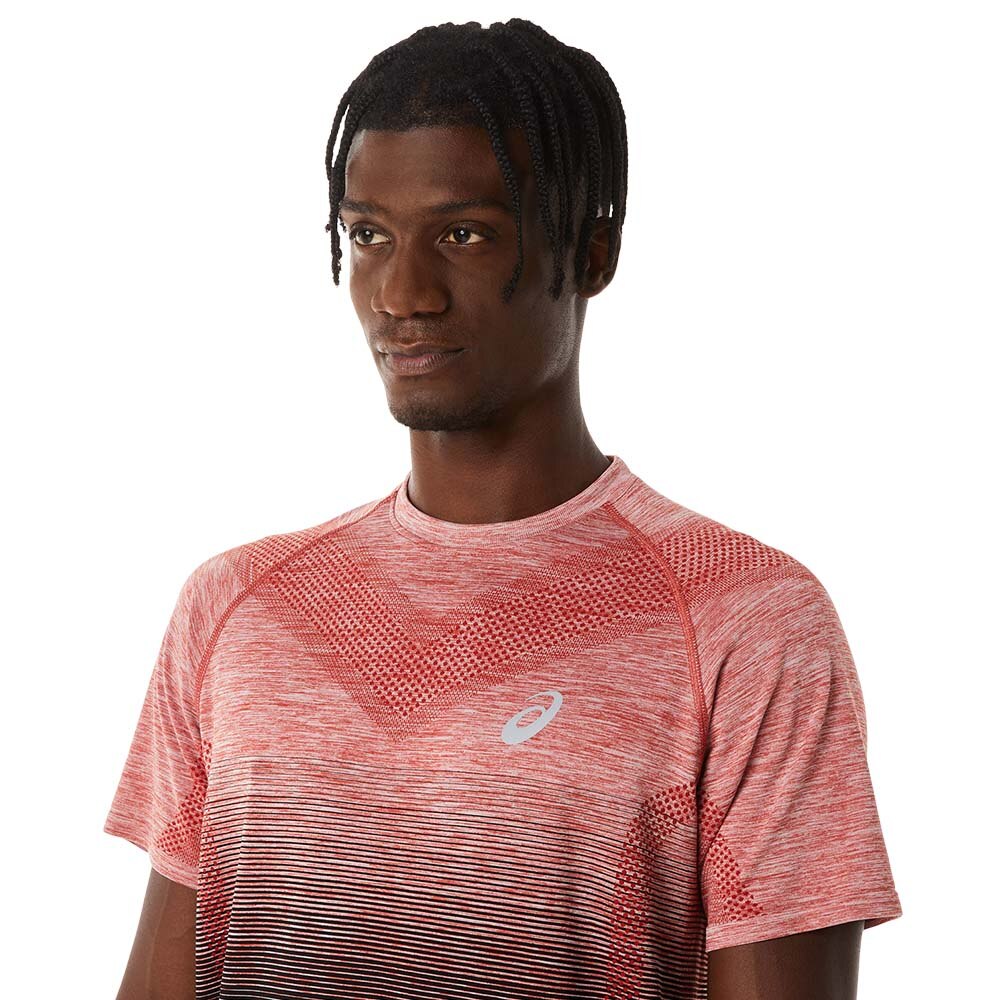 Asics Seamless Kortermet Trøye Herre Rød/Sort 