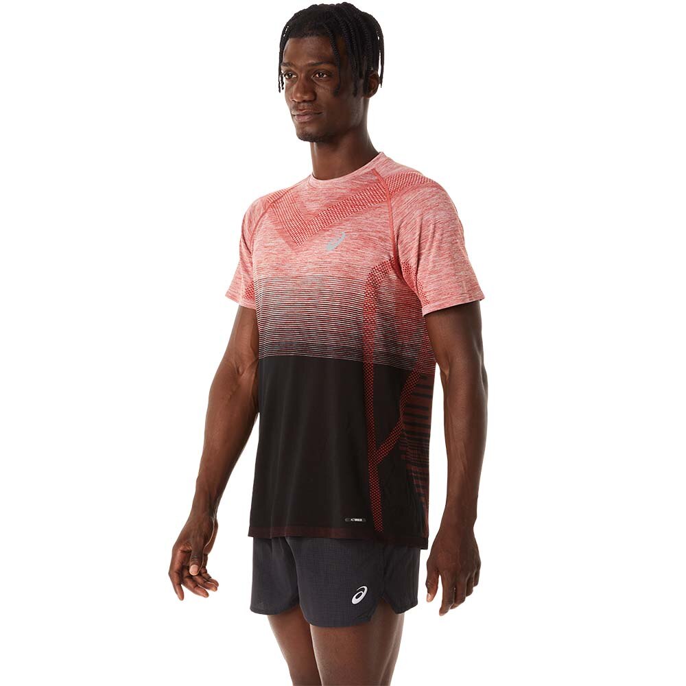 Asics Seamless Kortermet Trøye Herre Rød/Sort 