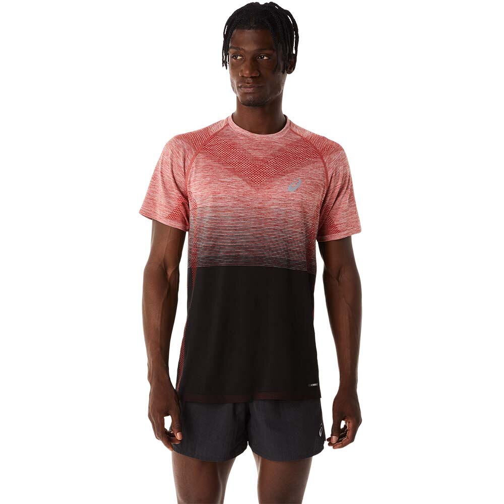Asics Seamless Kortermet Trøye Herre Rød/Sort 