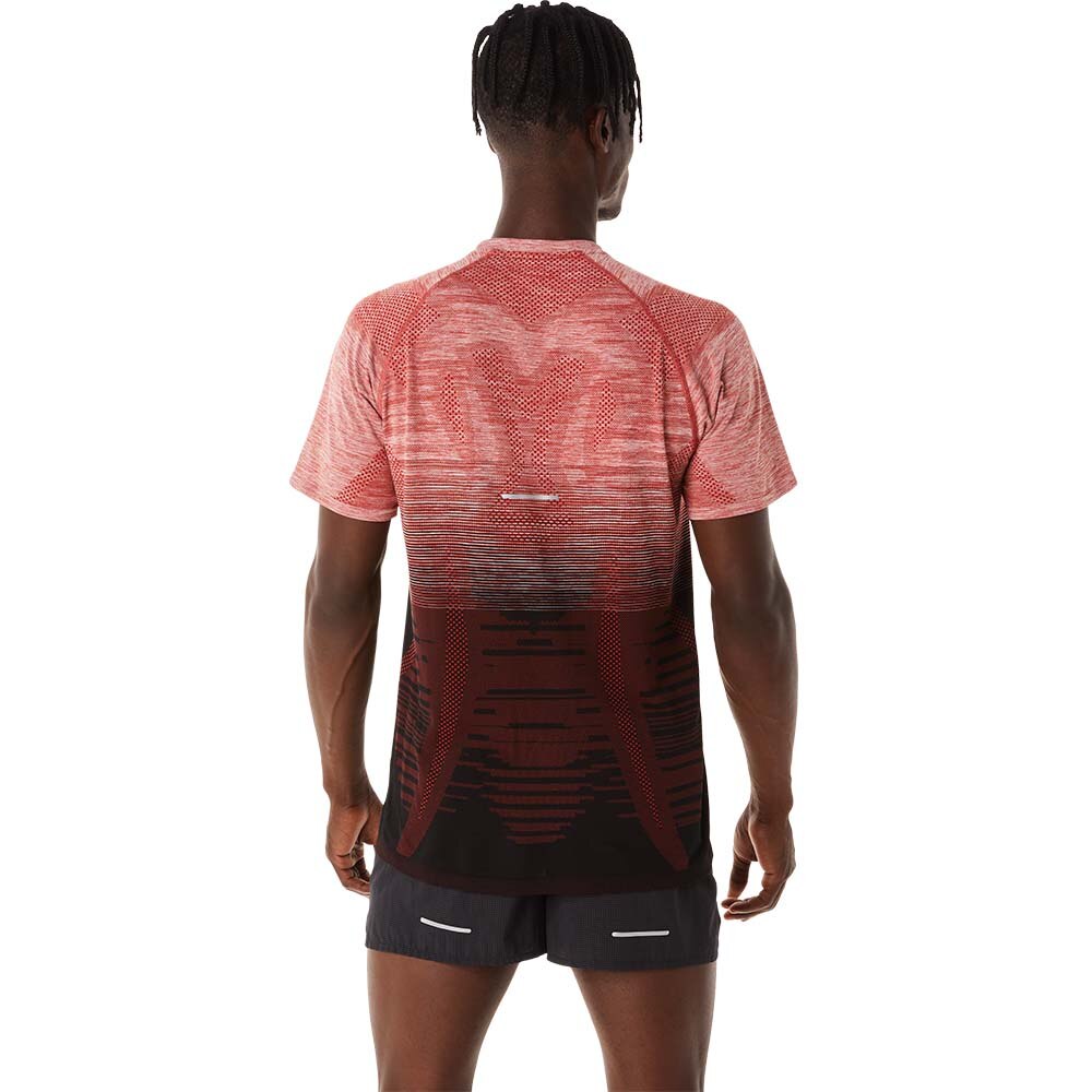 Asics Seamless Kortermet Trøye Herre Rød/Sort 