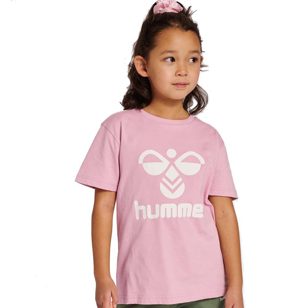 Hummel Logo T-Skjorte Barn Rosa