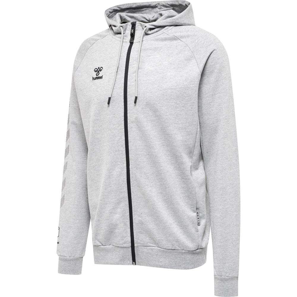 Hummel Move Grid Fleece FullZip Hettegenser Grå