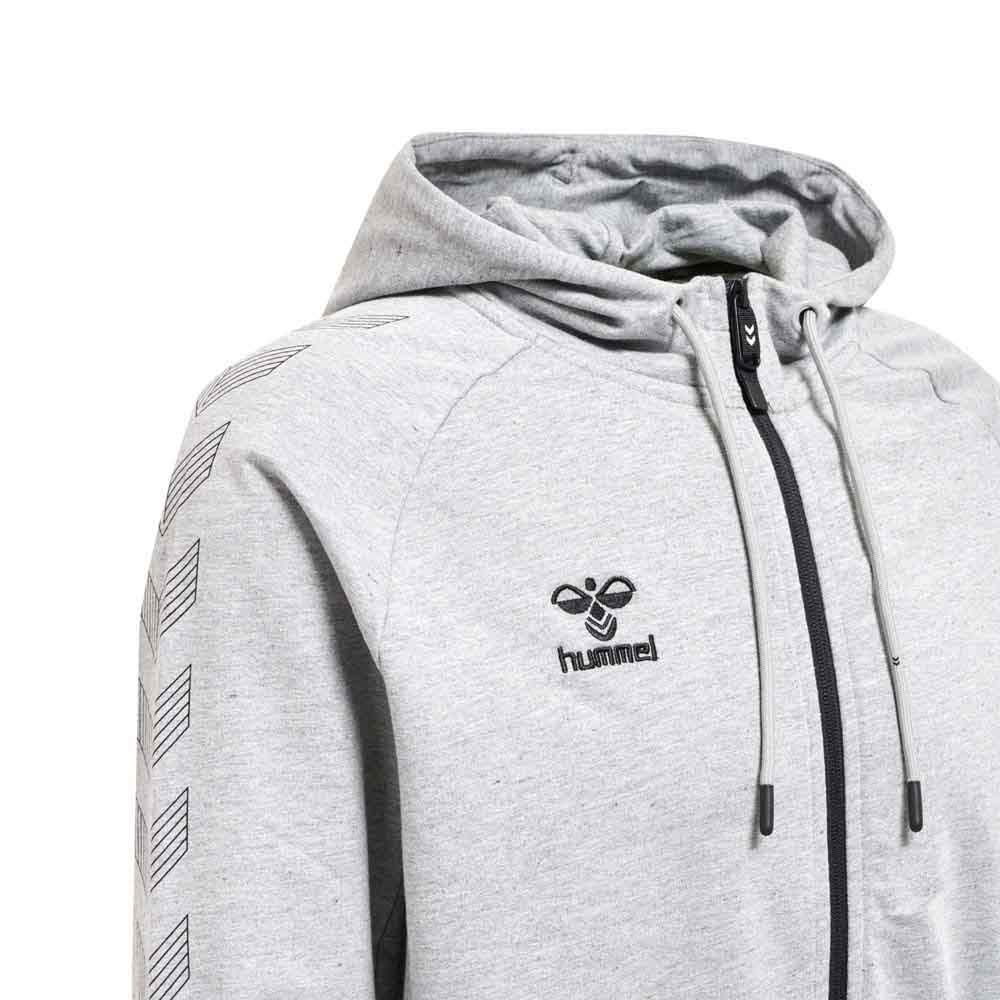 Hummel Move Grid Fleece FullZip Hettegenser Grå