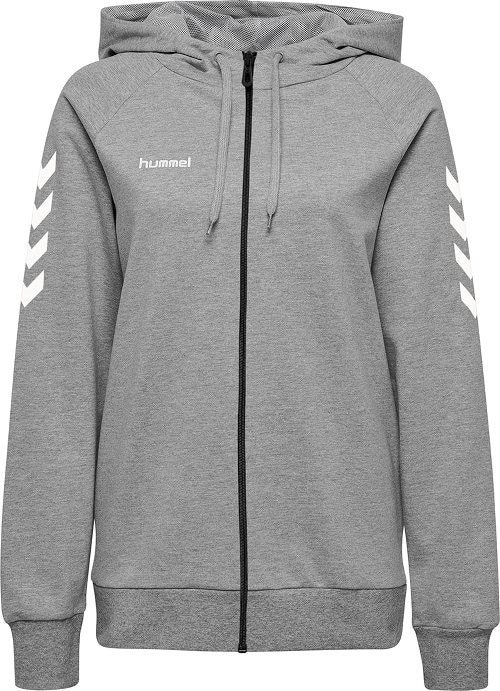 Hummel Go Zip Hoodie Hettegenser Dame Grå