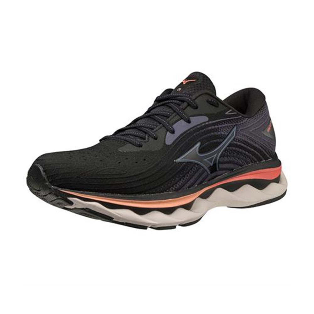 Mizuno Wave Sky 6 Joggesko Dame Grå/Oransje 