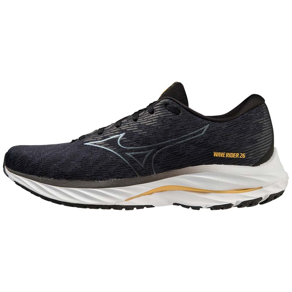 Mizuno Wave Rider 26 Joggesko Herre Sort/Oransje 