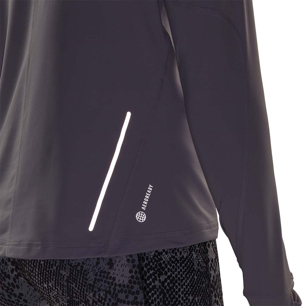 Adidas Fast Running 1/2 Zip Langermet Trøye Dame Lilla 