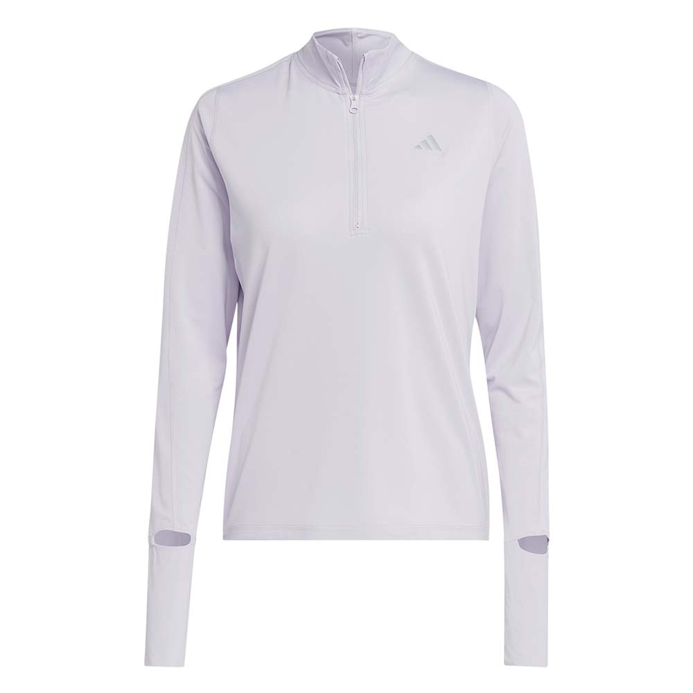 Adidas Fast Running 1/2 Zip Langermet Trøye Dame Lilla 