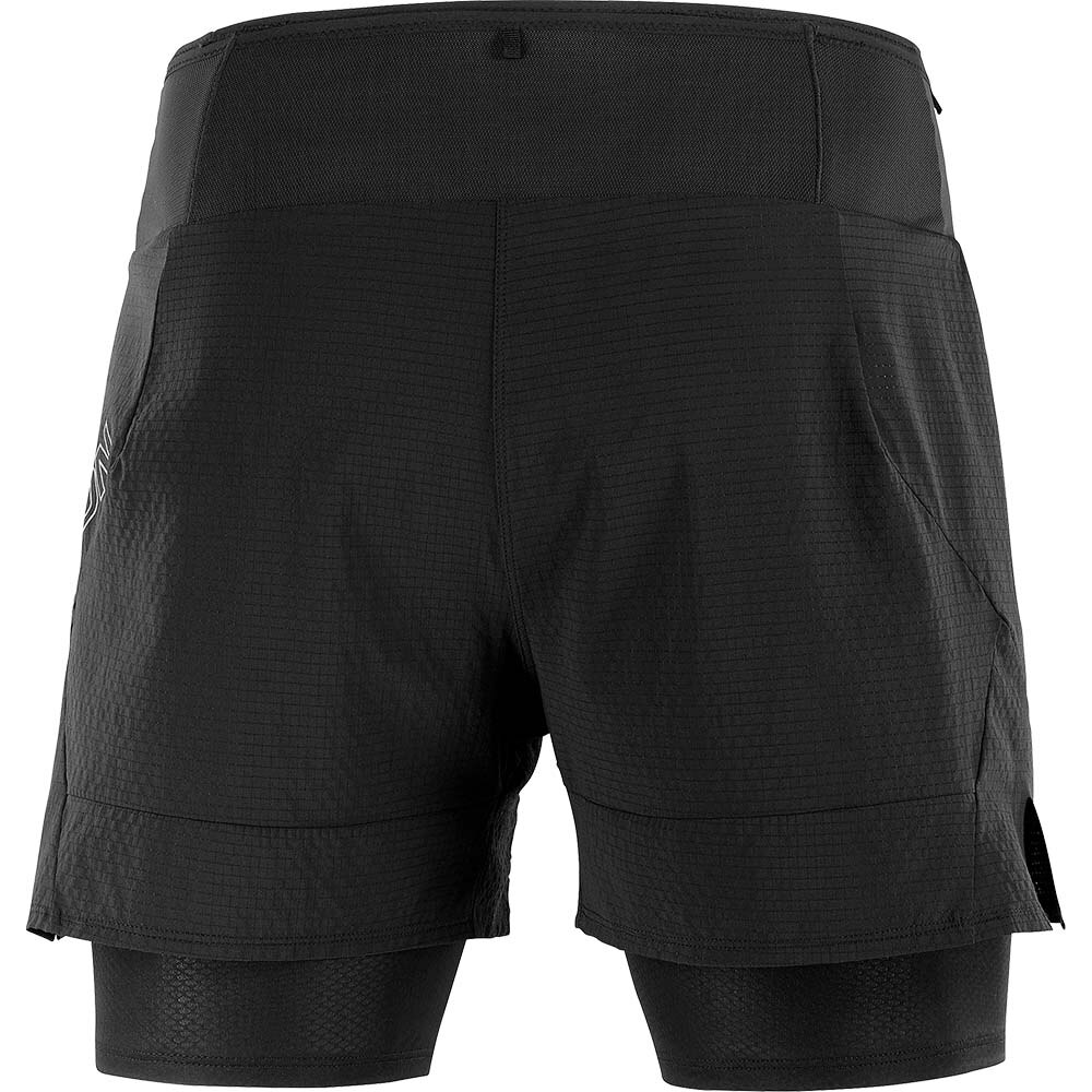 Salomon Sense Aero 2in1 Shorts Herre Sort 