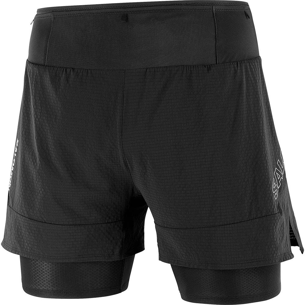 Salomon Sense Aero 2in1 Shorts Herre Sort 