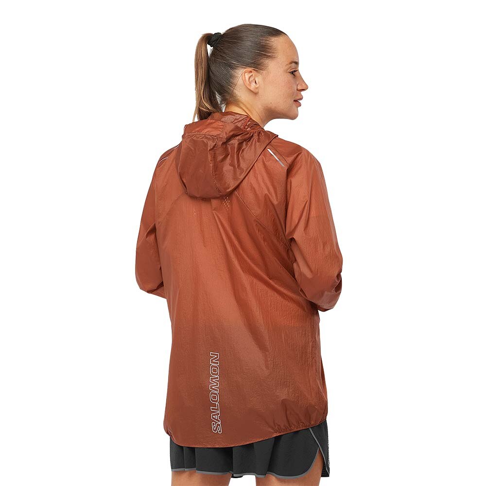 Salomon Bonatti Aero Hoodie Unisex Brun/Rød