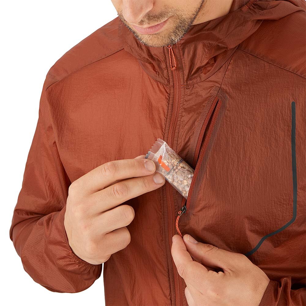 Salomon Bonatti Aero Hoodie Unisex Brun/Rød