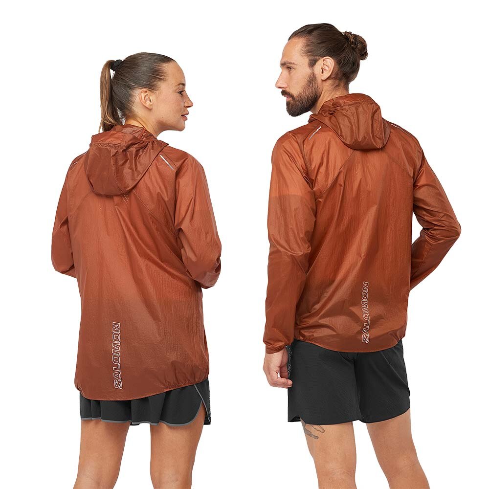 Salomon Bonatti Aero Hoodie Unisex Brun/Rød