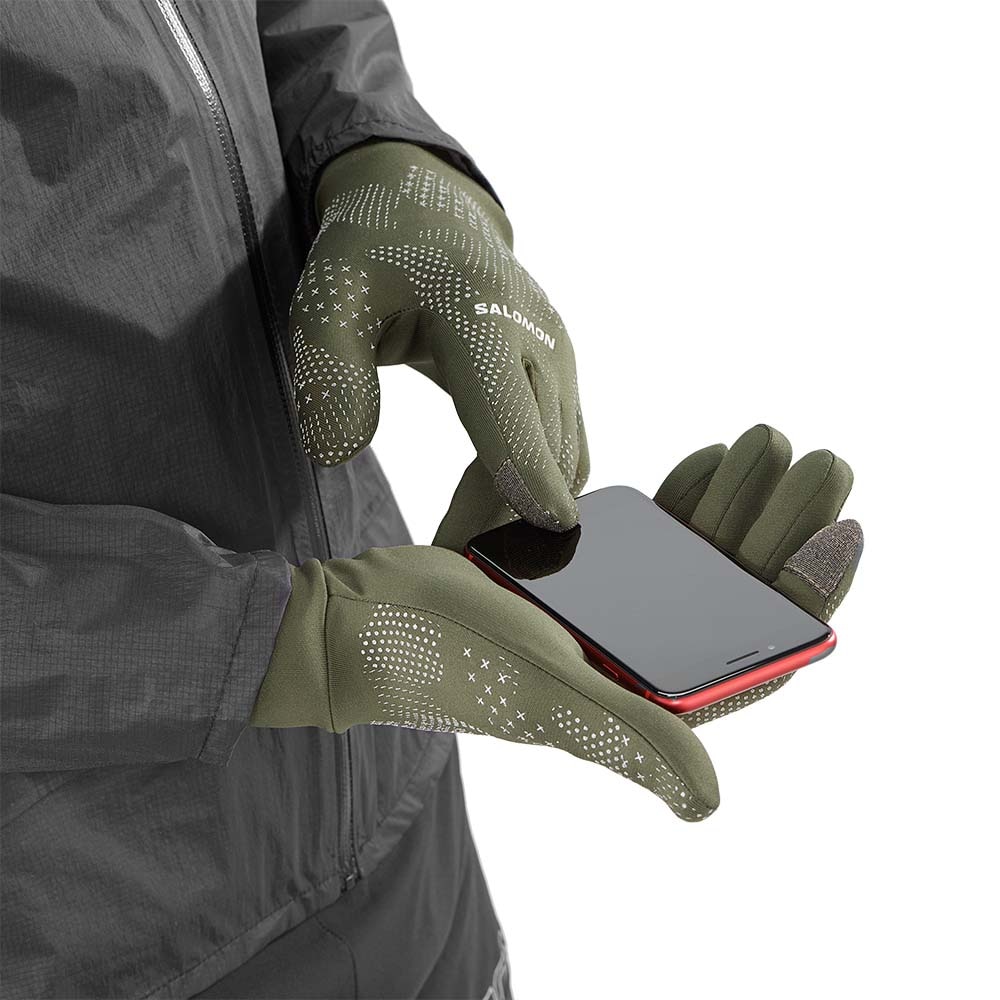 Salomon Cross Warm Glove Grønn 