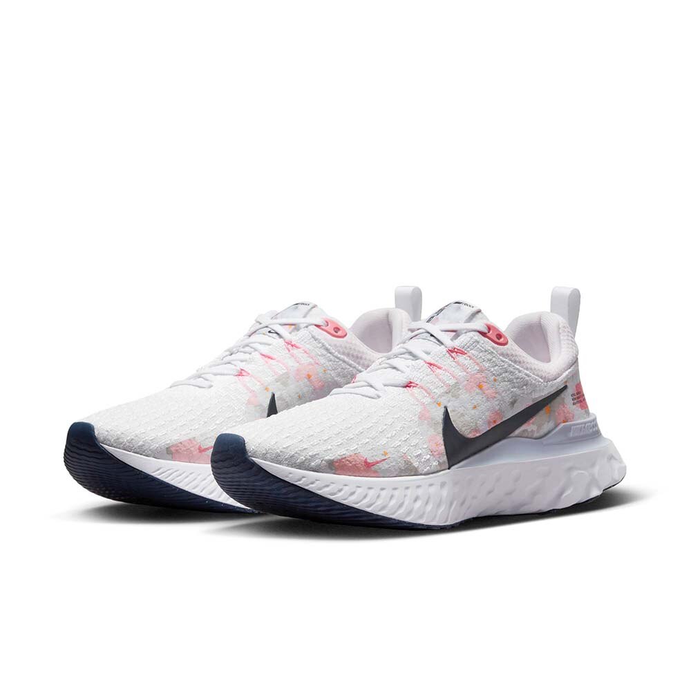 Nike React Infinity Run Flyknit 3 PRM Joggesko Dame Hvit/Rosa