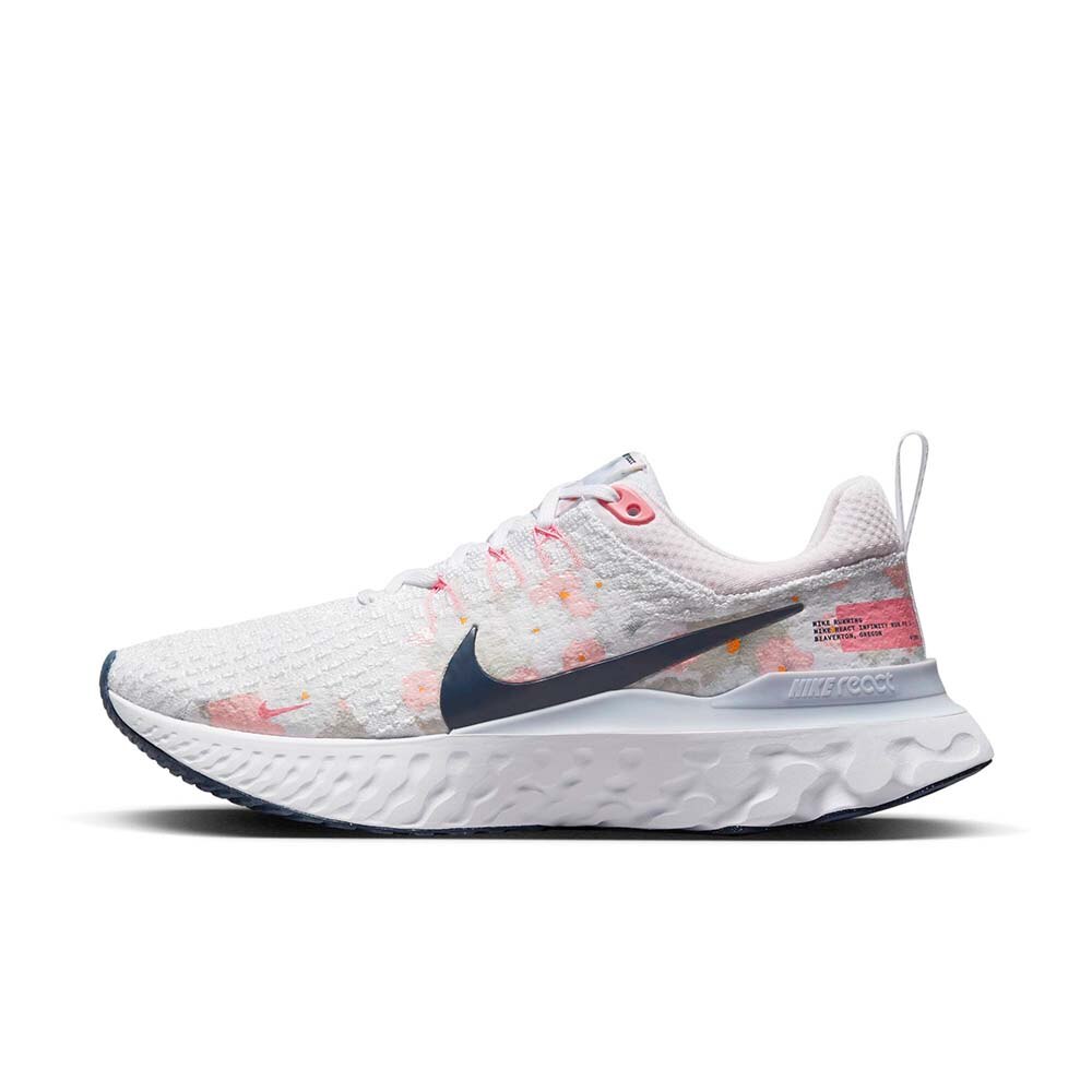 Nike React Infinity Run Flyknit 3 PRM Joggesko Dame Hvit/Rosa