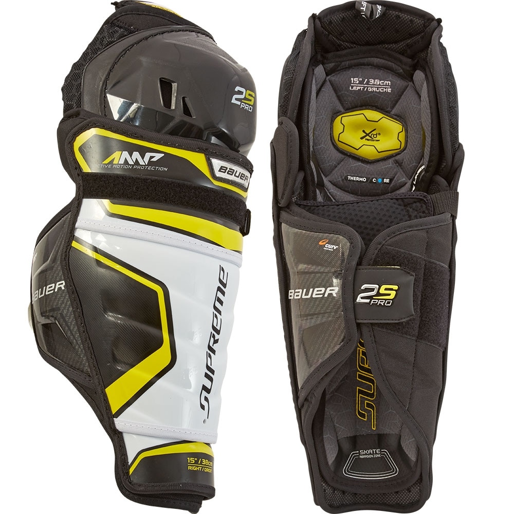 Bauer Supreme 2S PRO Junior Hockey Leggskinn