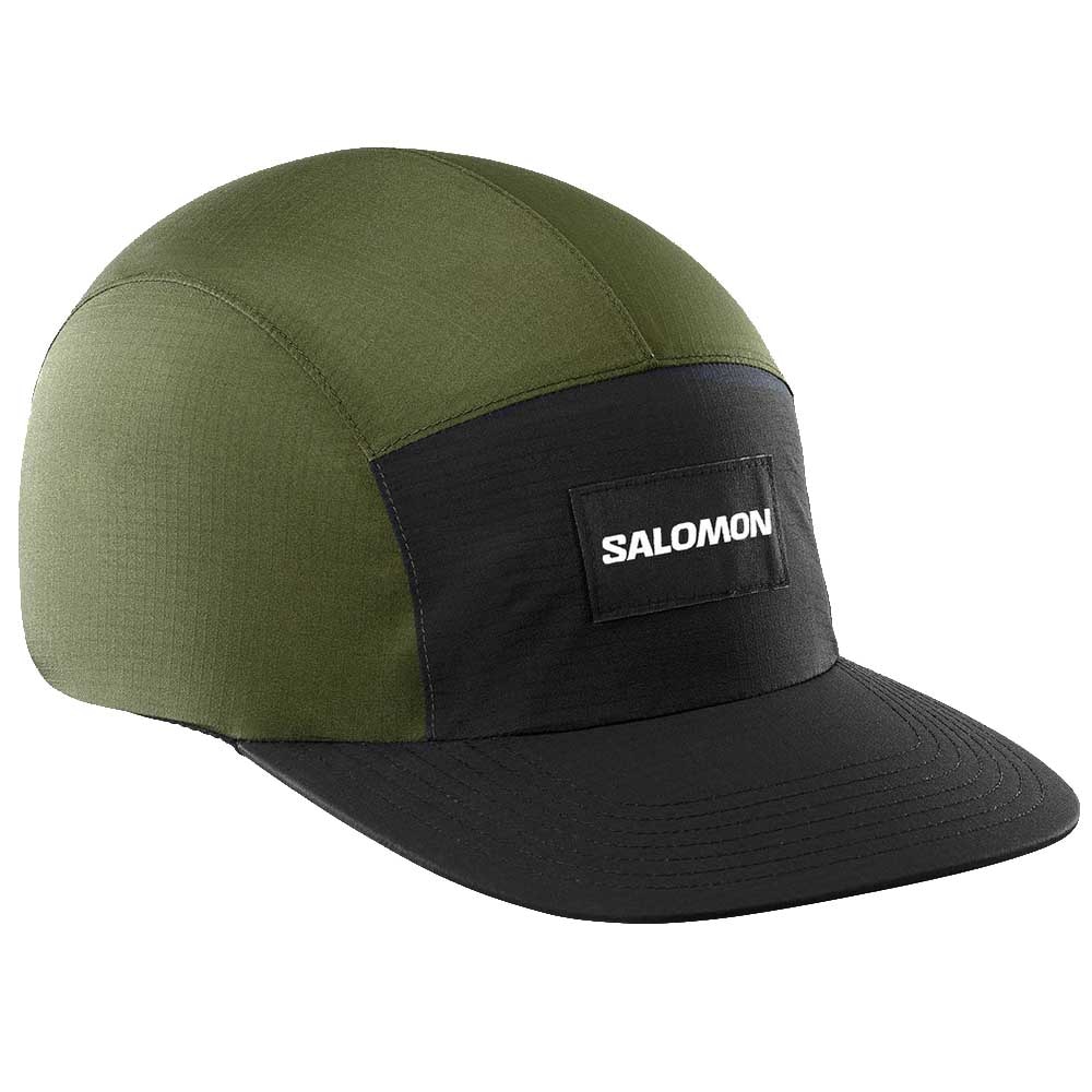 Salomon Bonatti Waterproof Five Panel Cap Grønn/Sort