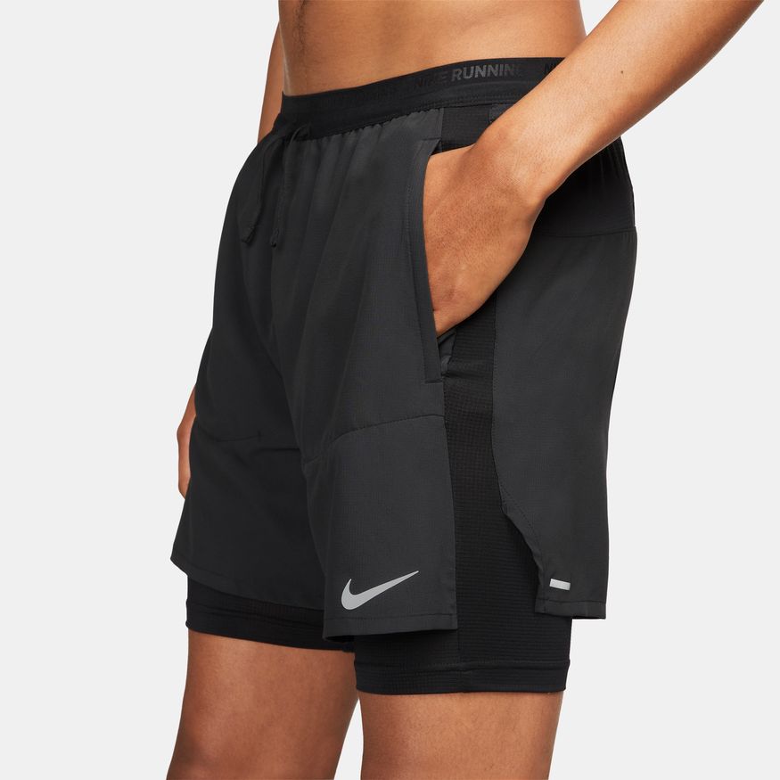 Nike Dri-Fit Stride 2-in-1 Løpeshorts Herre Sort