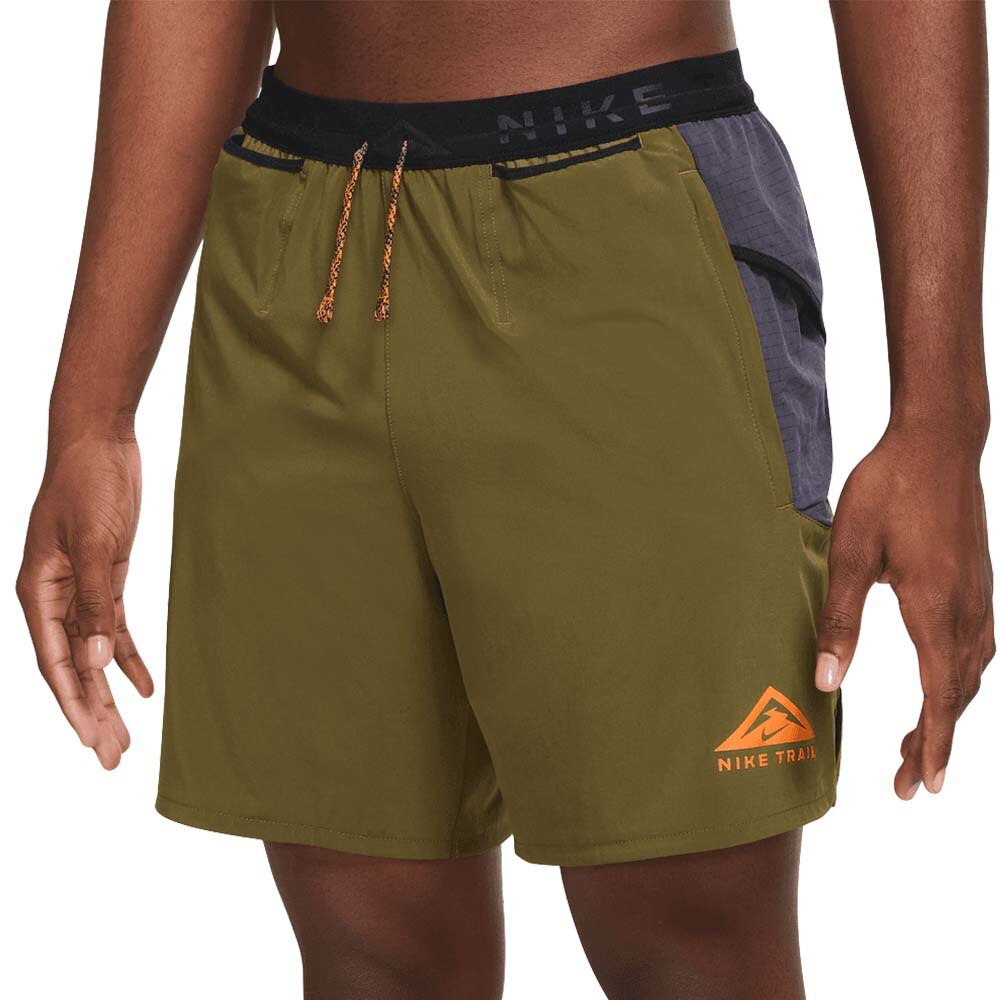 Nike Dri-Fit Trail Second Sunrise Løpeshorts Herre Grønn