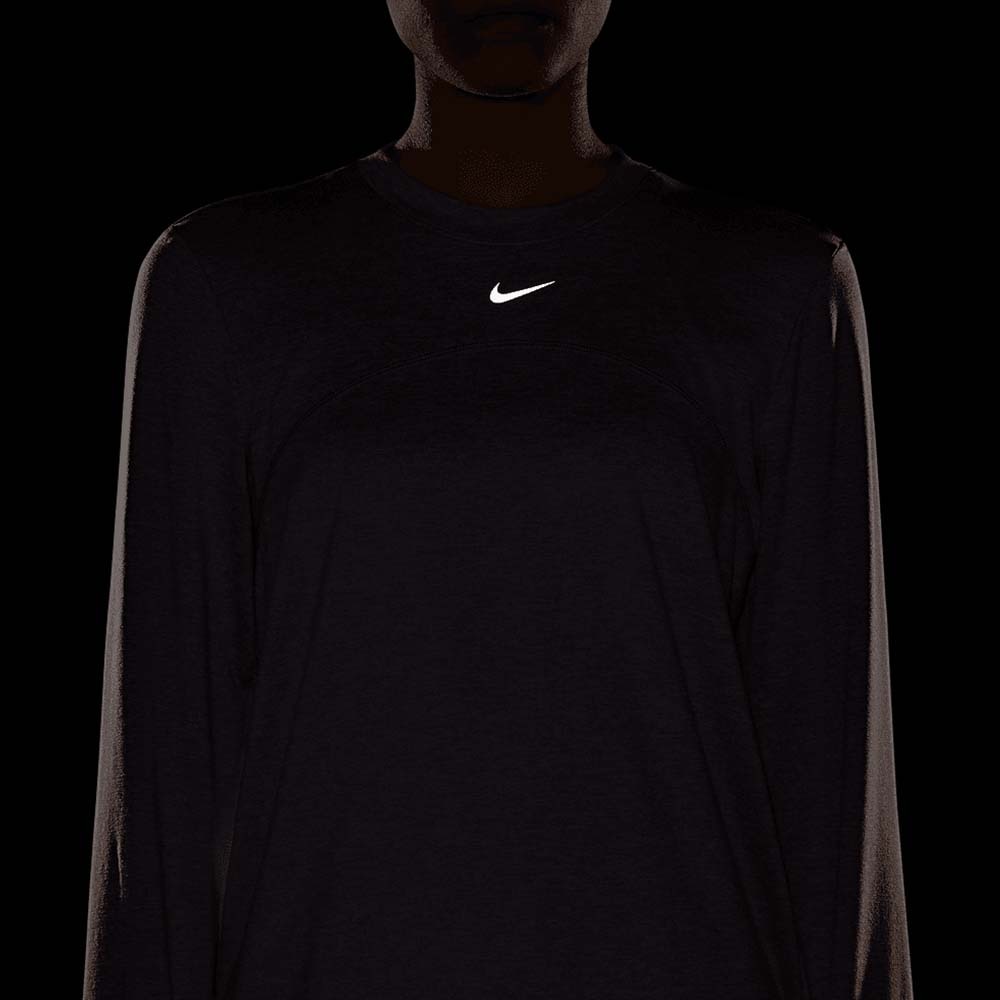 Nike Dri-Fit Swift Element Crew Langermet Trøye Dame Lilla