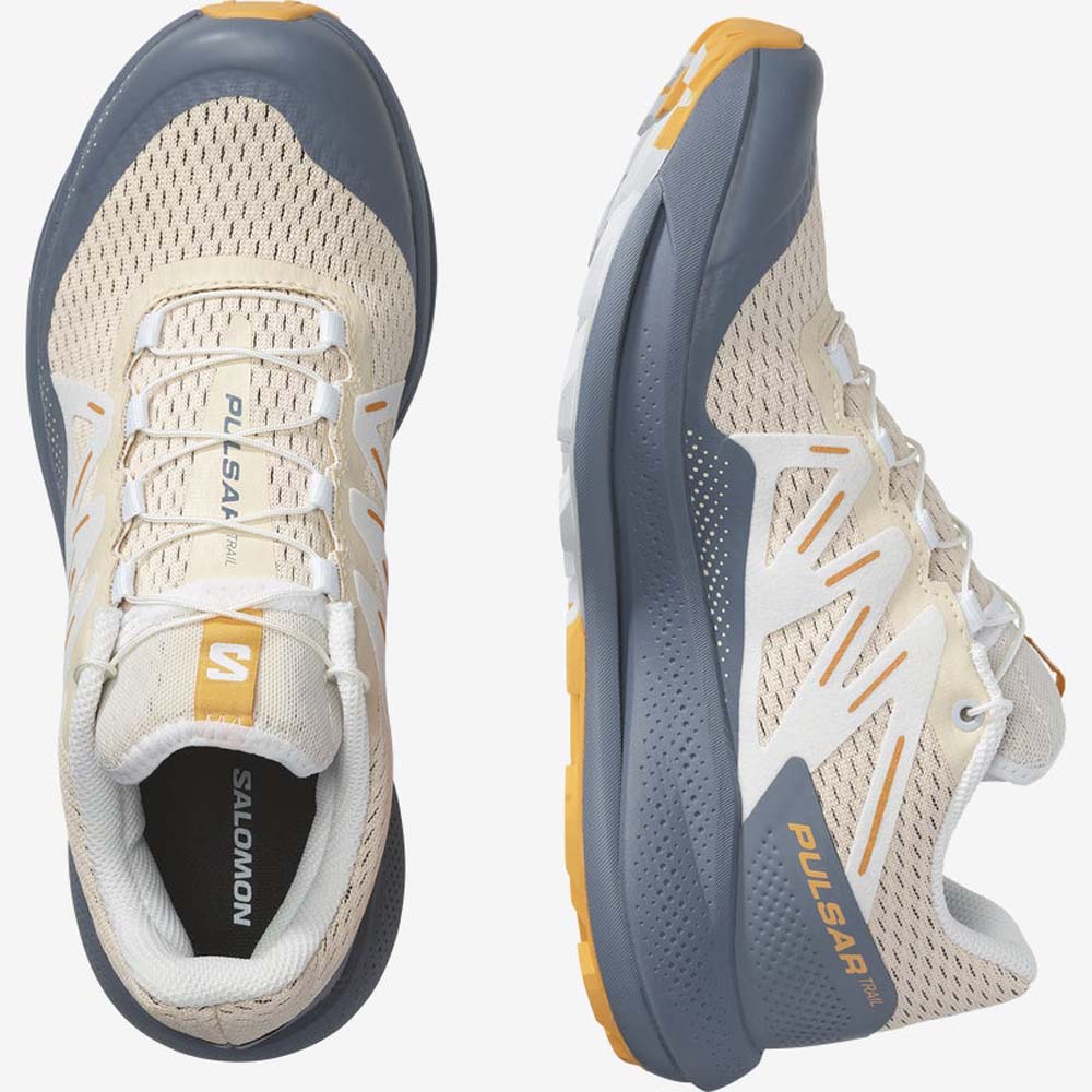 Salomon Pulsar Trail Joggesko Dame Beige/Grå