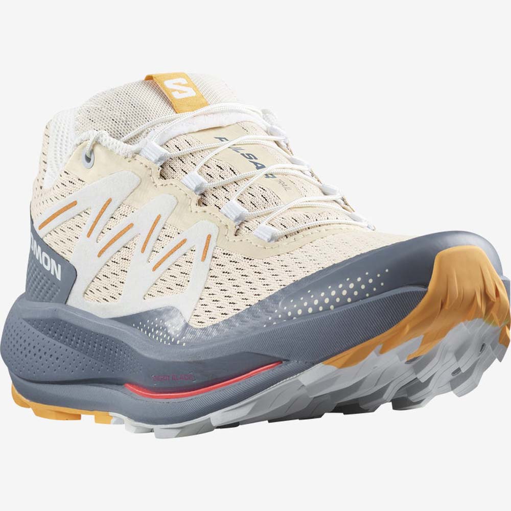 Salomon Pulsar Trail Joggesko Dame Beige/Grå