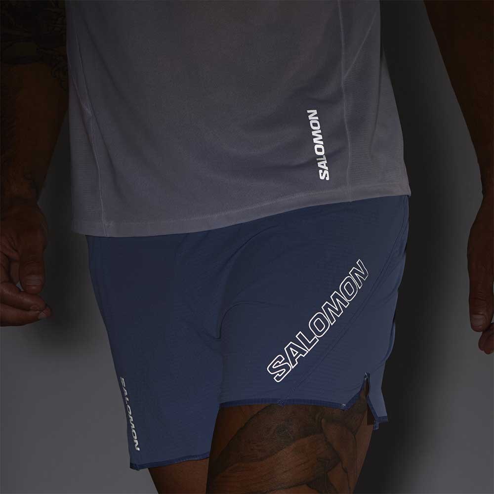 Salomon Sense Aero 5" Løpeshorts Herre Blå