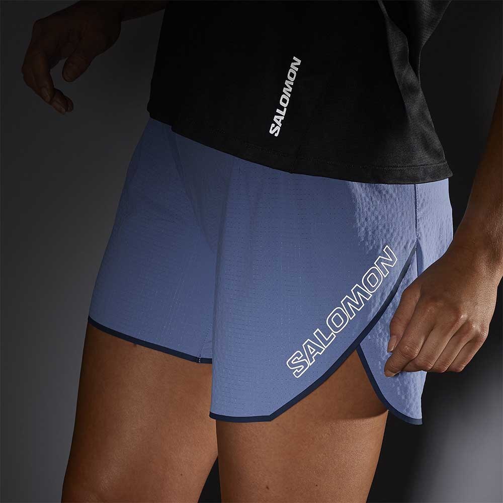 Salomon Sense Aero 5" Løpeshorts Dame Blå