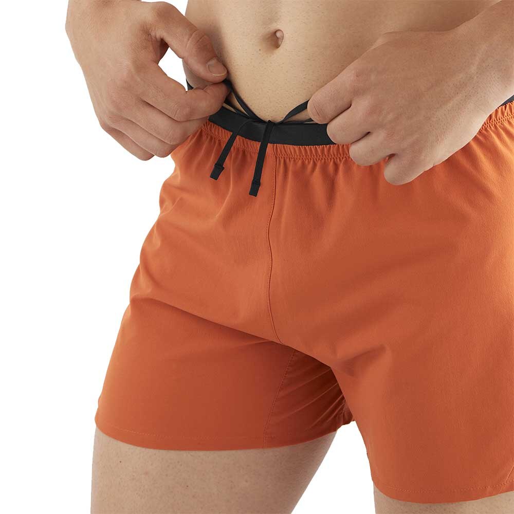 Salomon Cross 5' Løpeshorts Herre Brun/Oransje