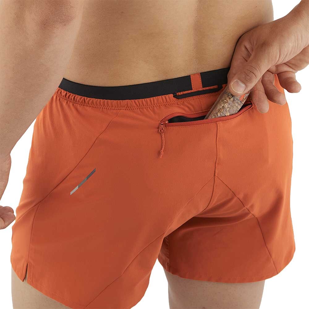 Salomon Cross 5' Løpeshorts Herre Brun/Oransje